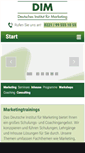 Mobile Screenshot of marketinginstitut.biz